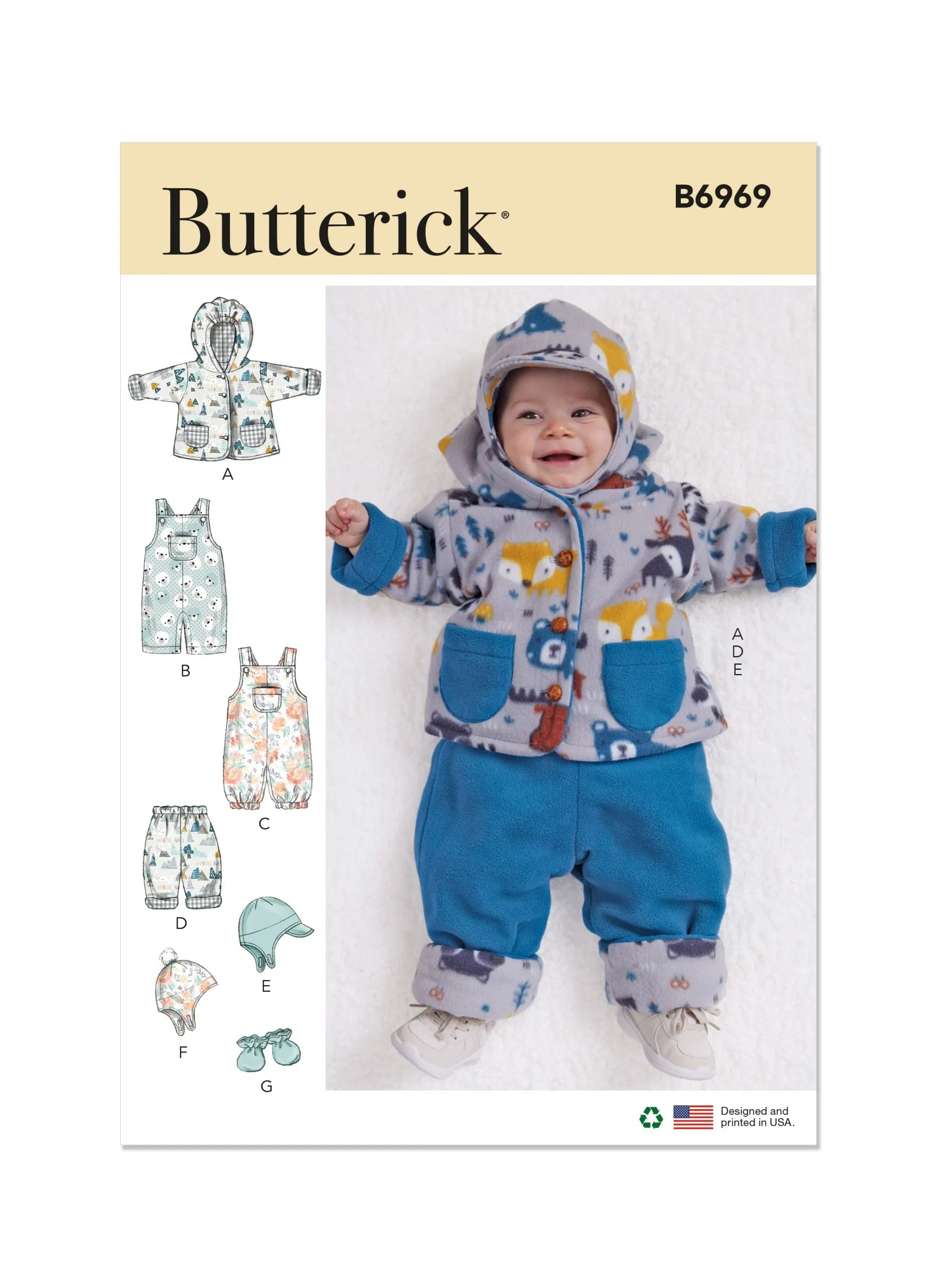 Butterick Baby's Outfit B6969