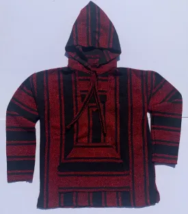 Crimson Mexican Drug Rug Baja Hoodie