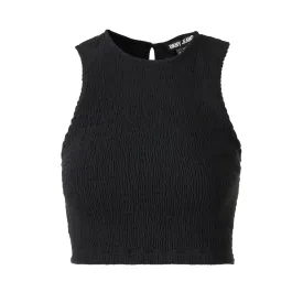 Cropped Smocked Tank Top