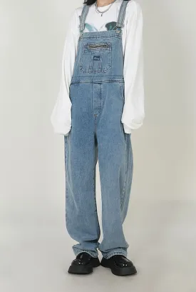 Denim Women Jumpsuit / Loose Overalls For Girl