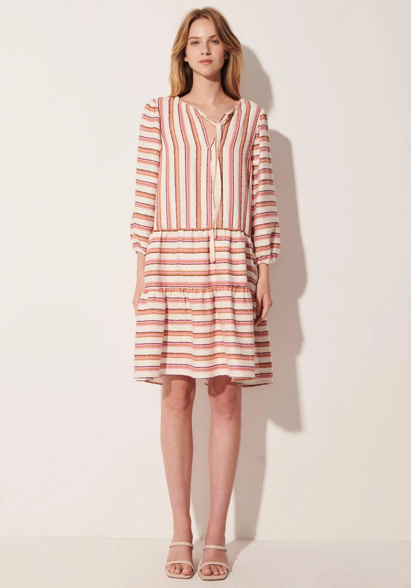 POL Clothing Madeira Smock Dress - Final Sale