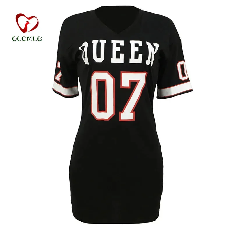 T Shirt Women Short Dress Mini Dress*