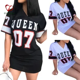 T Shirt Women Short Dress Mini Dress*