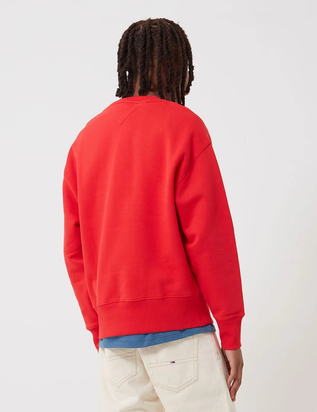 Tommy Jeans Badge Logo Sweatshirt - Deep Crimson