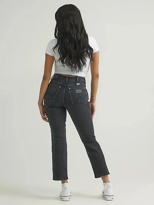 Wrangler Wild West Black Crop Jean